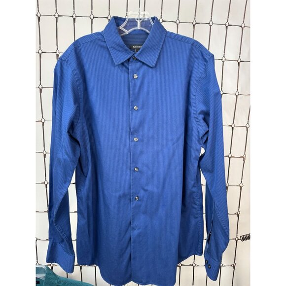 Four Mens Medium Long Sleeve Button-Up Shirt Apt 9 Van Heusen St Johns Bay Croft - Picture 5 of 16